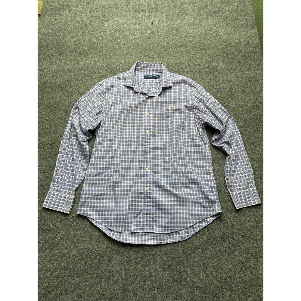 Polo Ralph Lauren Cotton Long Sleeve Button Up Men's Shirt Size‎ Large